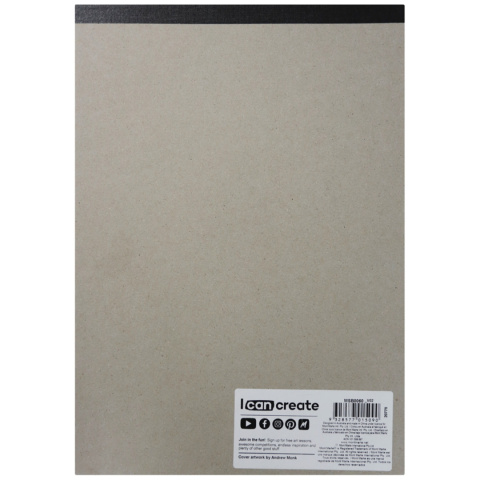 Blok Szkicownik Czarny Mont Marte A4 25ARK, 140gsm