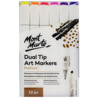 Zestaw Marker Alkoholowe Dual Mont Marte 12SZT