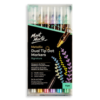 Zestaw Marker Tip Dot Metalic Mont Marte 6SZT