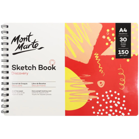 Blok Sketch Book Discovery Mont Marte A4 30 Stron, 150gsm