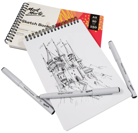 Blok Sketch Book Discovery Mont Marte A5 30 Stron, 150gsm