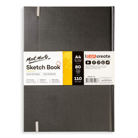 Blok Sketch Book Signature Mont Marte A4 80 Stron, 110gsm