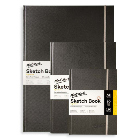 Blok Sketch Book Signature Mont Marte A4 80 Stron, 110gsm