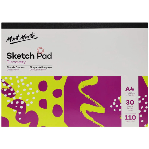 Blok Sketch Pad Mont Marte A4 30 Stron, 110gsm