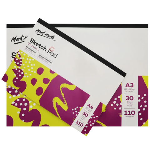 Blok Sketch Pad Mont Marte A4 30 Stron, 110gsm