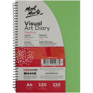 Blok Visual Diary Spirala Mont Marte A4 120 Stron, 110gsm