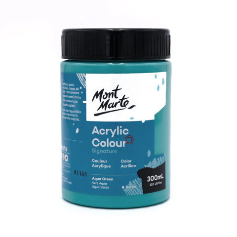 Farba Akrylowa Signature Mont Marte 300ML Aqua Green