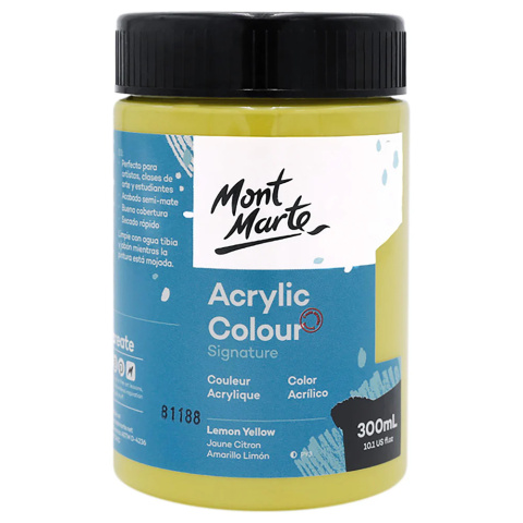 Farba Akrylowa Signature Mont Marte 300ML Lemon Yellow