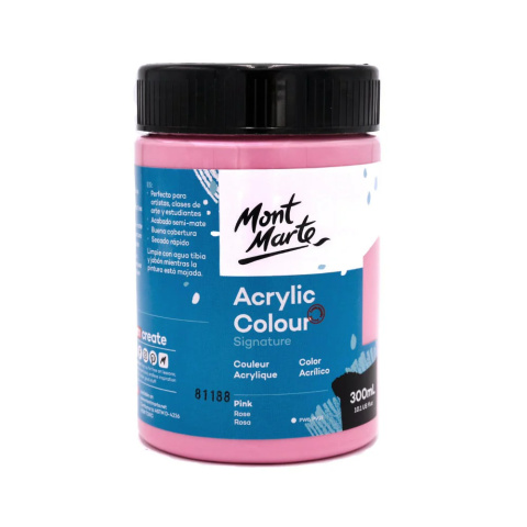 Farba Akrylowa Signature Mont Marte 300ML Pink