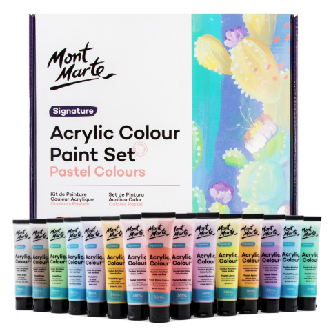 Zestaw Akryli Pastel Mont Marte 36x36ML