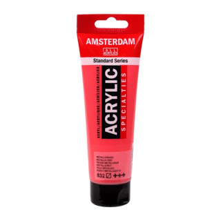 Amsterdam Standard Series Akrylowa Tuba 120 ml Metallic Red 832