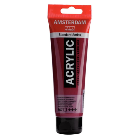 Amsterdam Standard Series Akrylowa Tuba 120 ml Permanent Red Violet 567