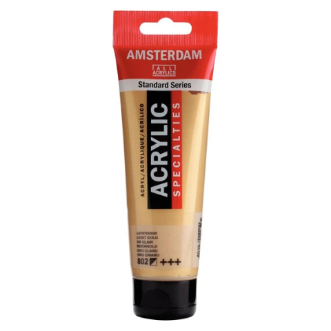 Amsterdam Standard Series Akrylowa Tuba 120 ml Light Gold 802