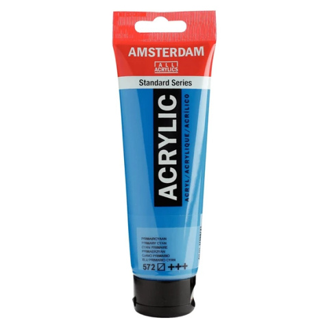 Amsterdam Standard Series Akrylowa Tuba 120 ml Primary Cyan 572