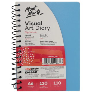 Blok Visual Diary Spirala Mont Marte A6 120 Stron, 110gsm