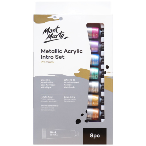 Zestaw Akryli Metalic Mont Marte 8x18ML